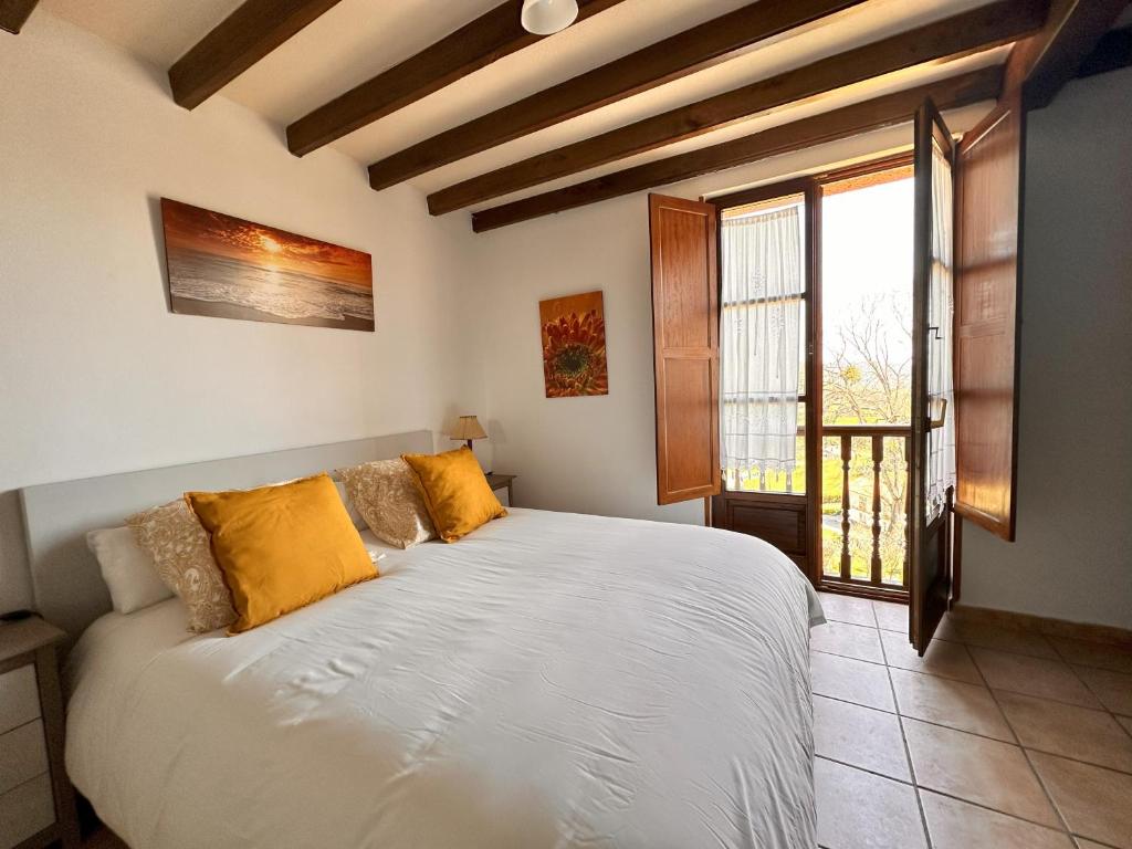 dormitorio de casa rural en asturias