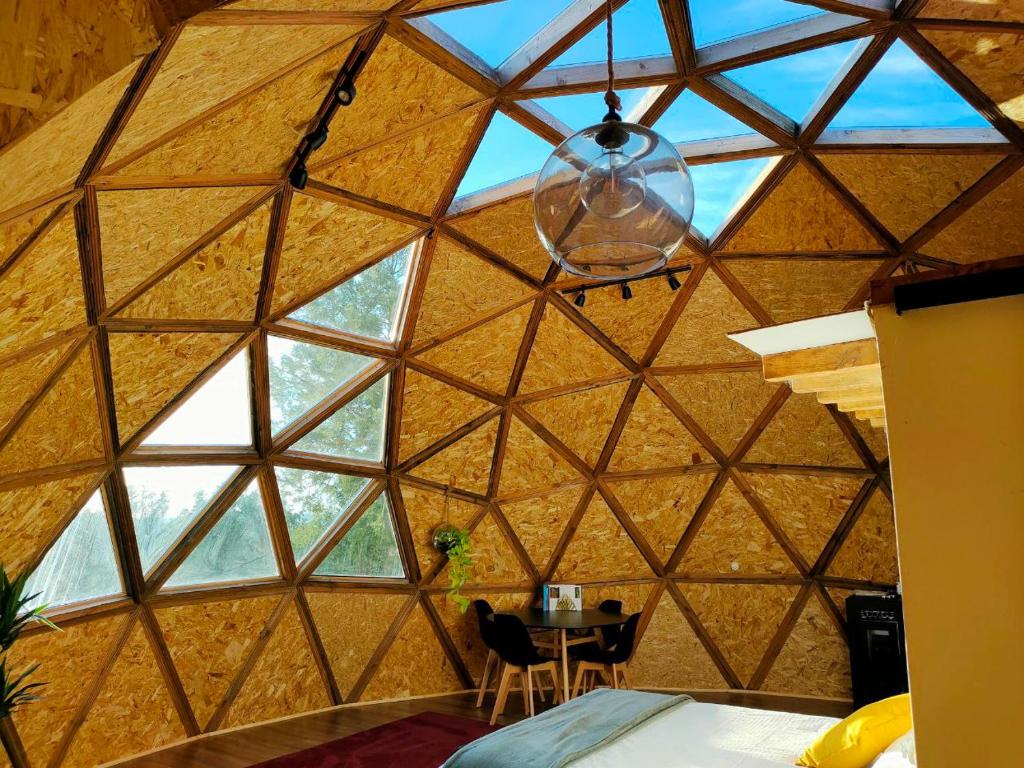 interior domo geodésico