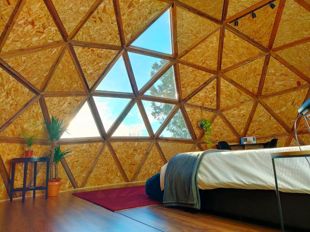 interior domo geodésico