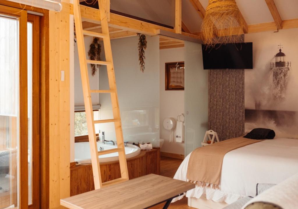 interior cabañas en Bueu