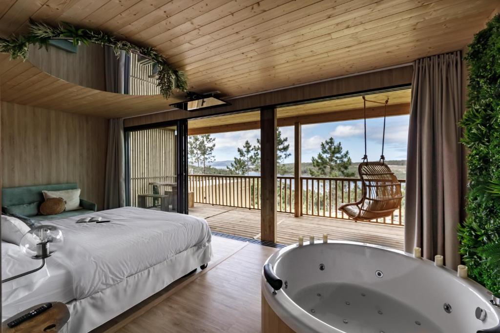 cabañas de lujo en coruña con jacuzzi