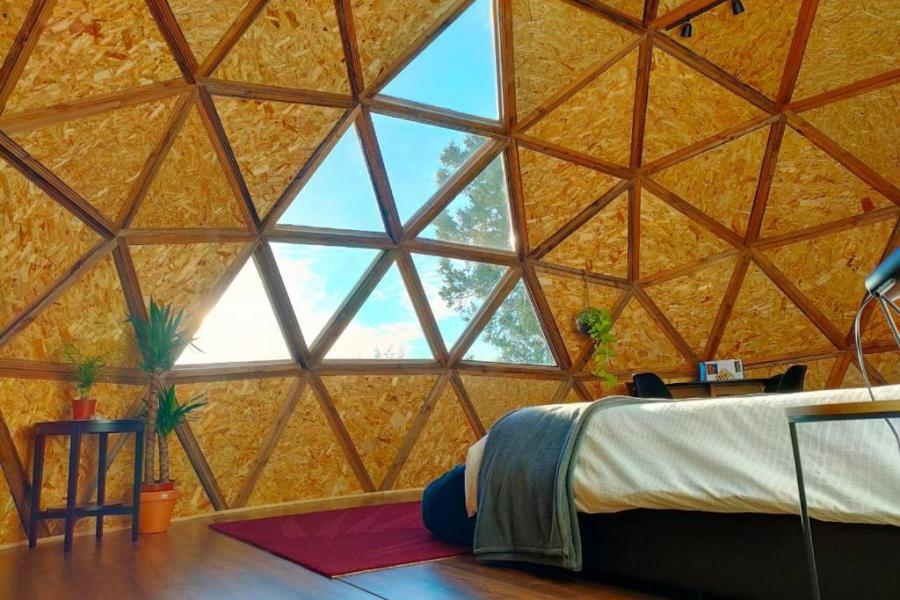 interior domo geodésico