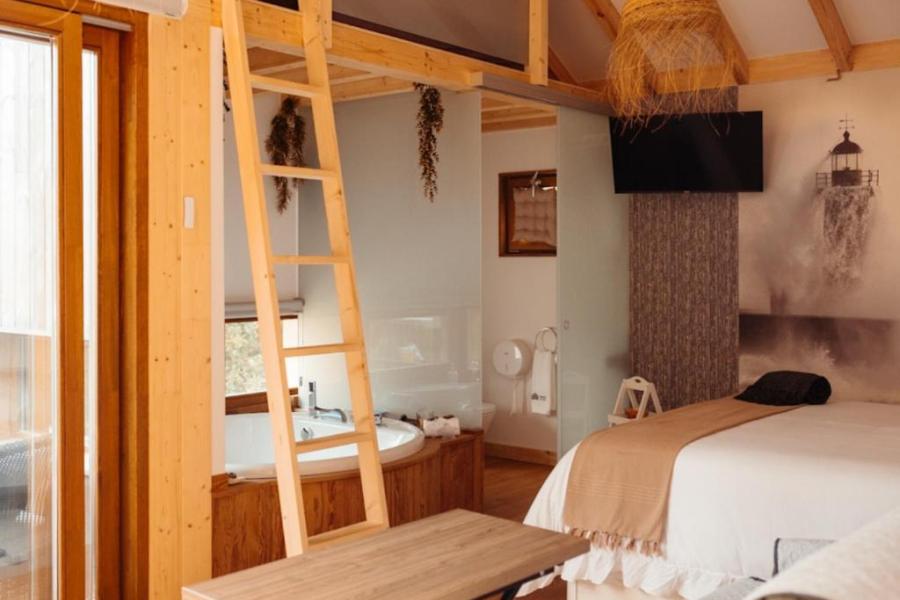 interior cabañas en Bueu